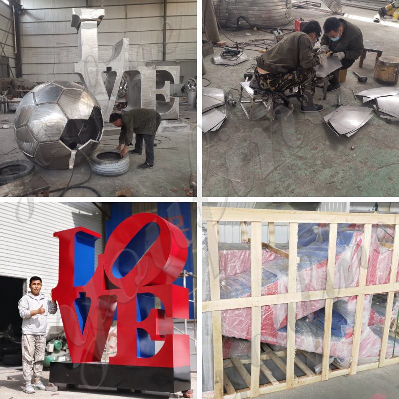 love sculpture manufacturing process