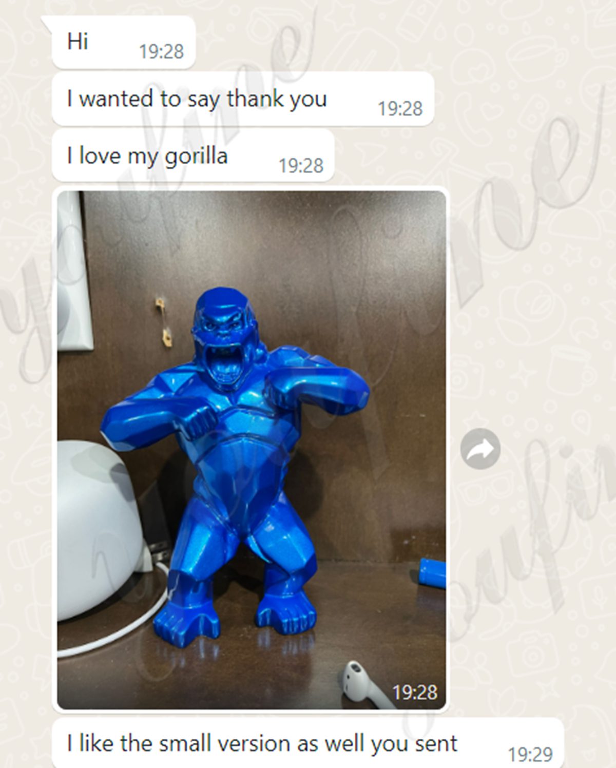 geometric gorilla sculpture feedback from Canada-YouFine Sculpture