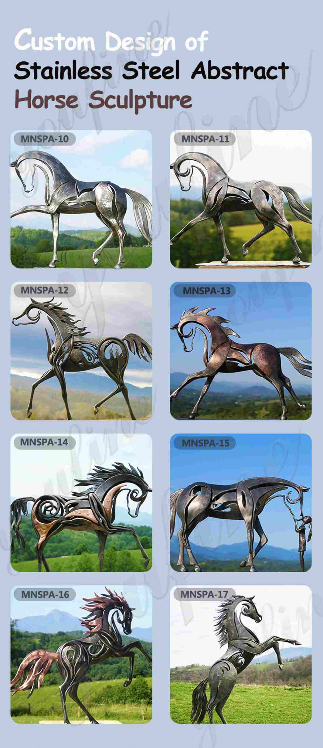 abstract horse sculpture -YouFine