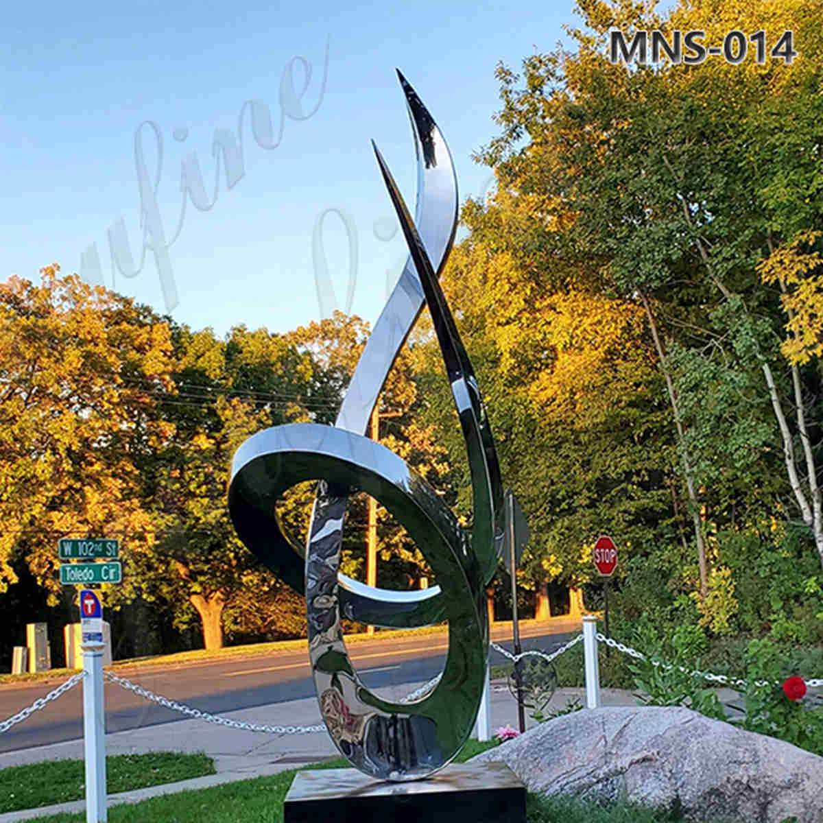 abstract stainless steel sculpture-YouFine