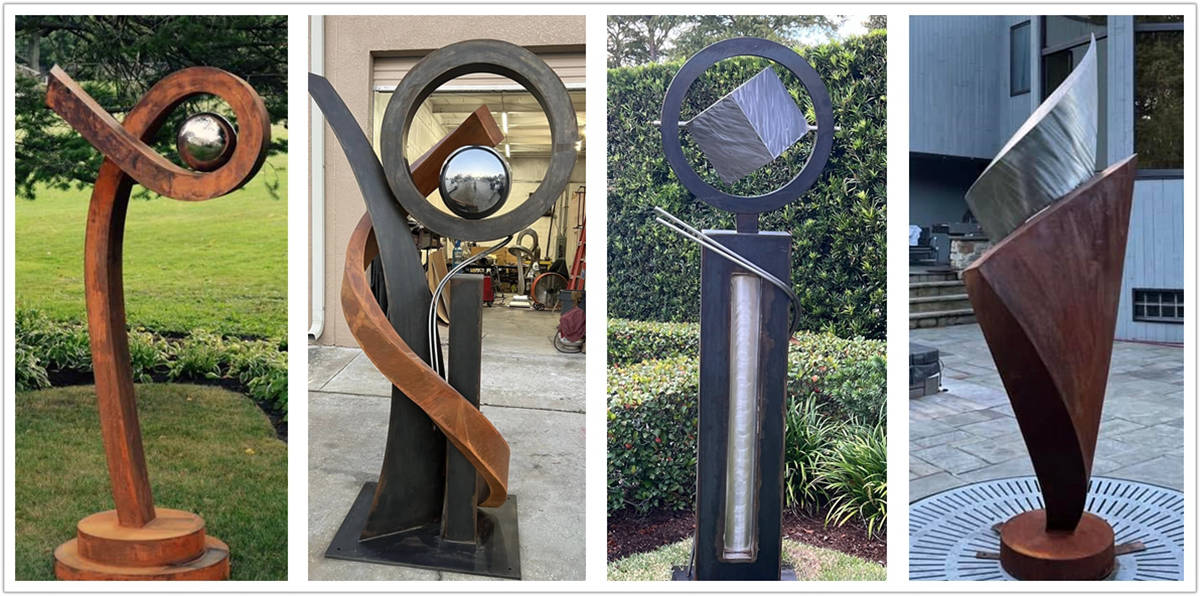 metal abstract sculptures