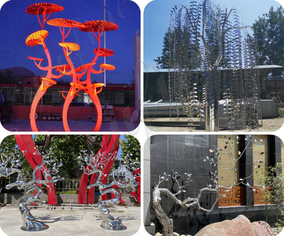 outdoor metal tree sculpture -YouFine