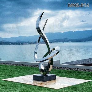 stainless steel abstract sculpture