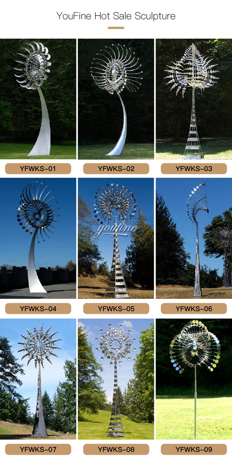 Stainless Steel Large Kinetic Sculptures (1)