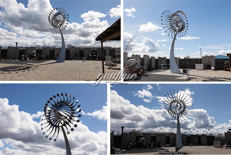 Stainless Steel Large Kinetic Sculptures (4)