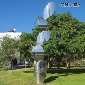 Mirror Polished Stainless Steel Garden Cactus Sculptures