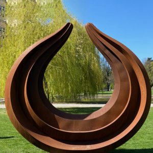 corten steel garden art -YouFine