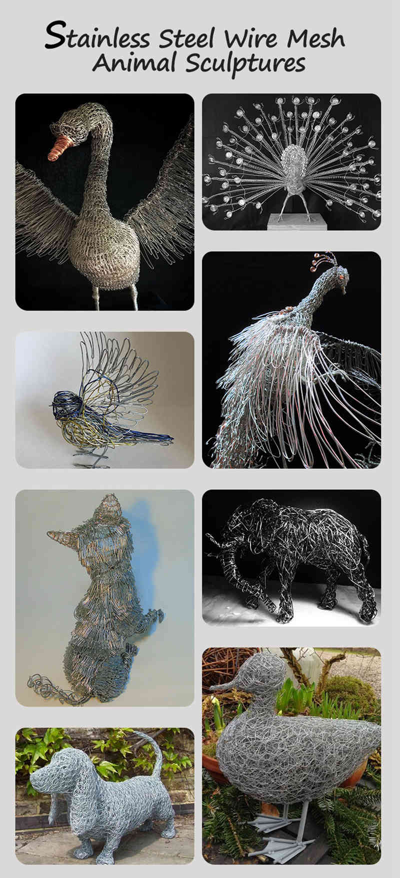 wire animal sculptures-YouFine