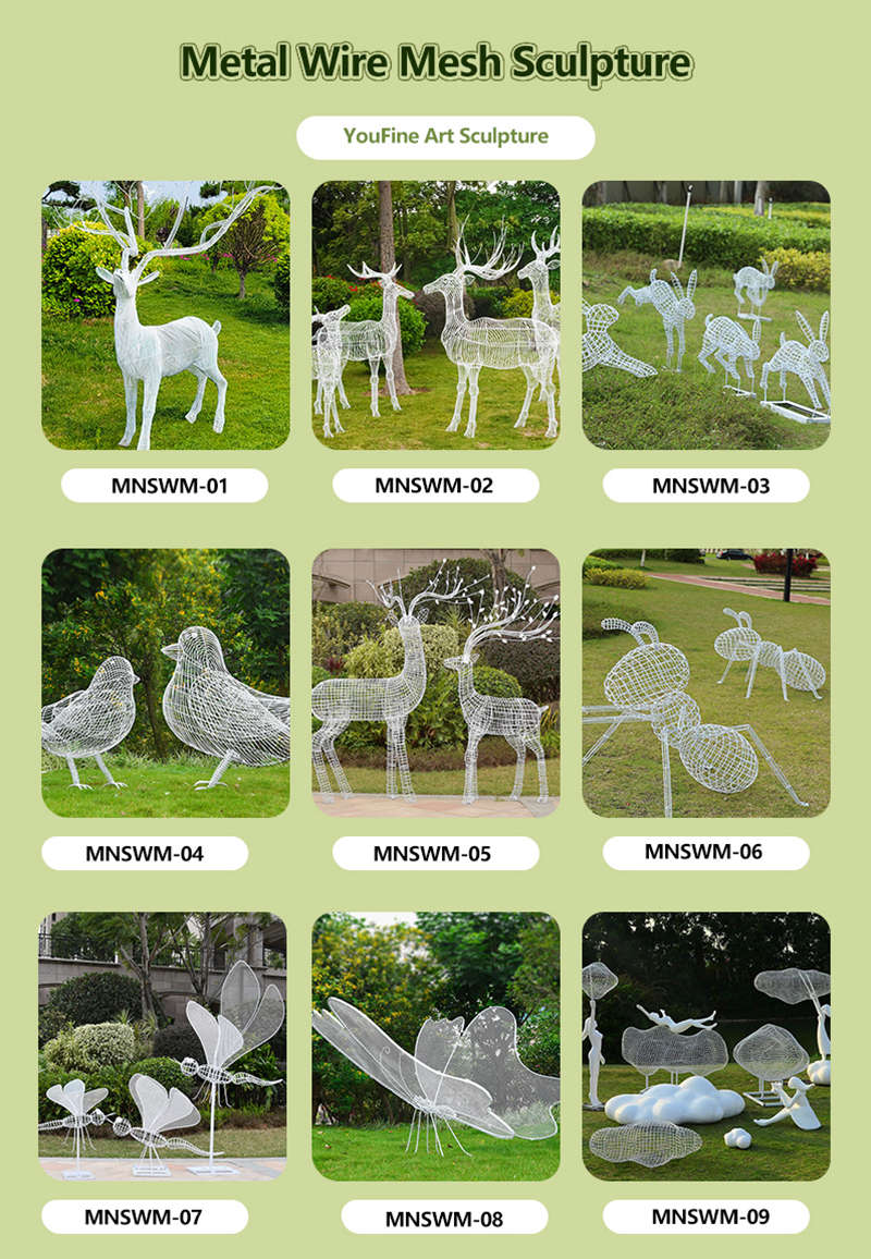 wire animal sculptures for the garden -YouFine