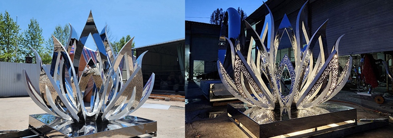 stainless steel plant sculpture (8)