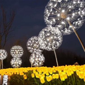 metal dandelion sculpture (1)