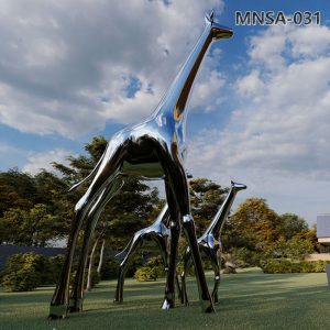 metal giraffe sculpture (3)