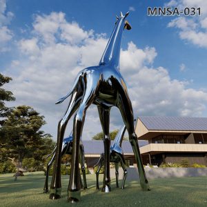 metal giraffe sculpture (4)