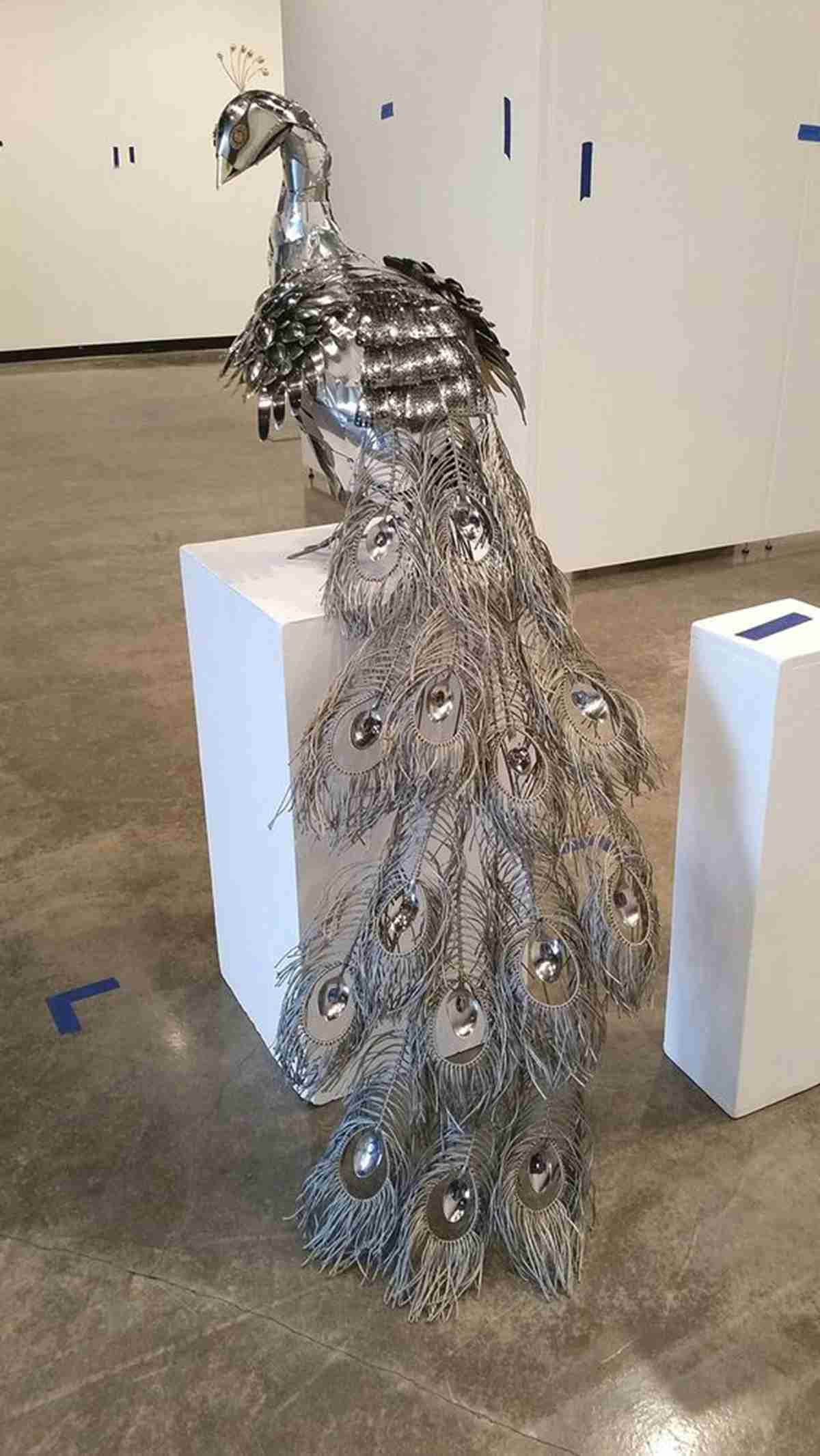 stainless steel peacock (2)