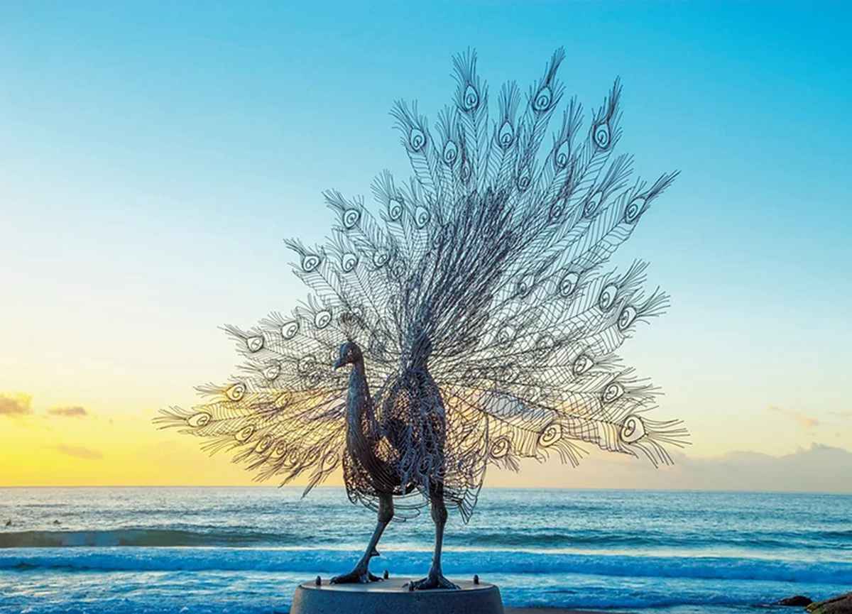 stainless steel peacock (7)