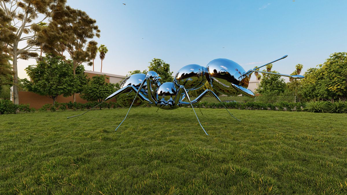 metal ant sculpture for sale (2)