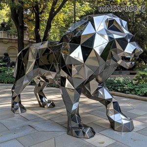 Geometric lion statue for sale (6)