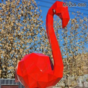 Metal Flamingo Statue for Outdoor (1)