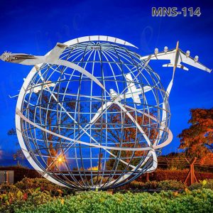 Stainless Steel Earth Sculpture (1)