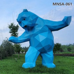 geometric bear sculpture (7)