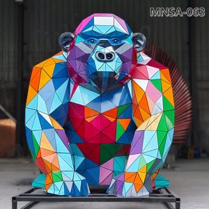 geometric gorilla sculpture (2)