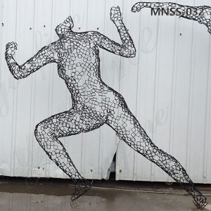 metal wire sport sculpture (2)