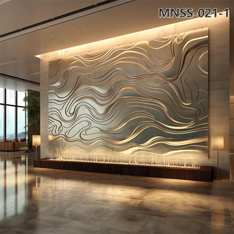 Stainless Steel Large Wall Art Sculpture Manufacturer MNSW-021