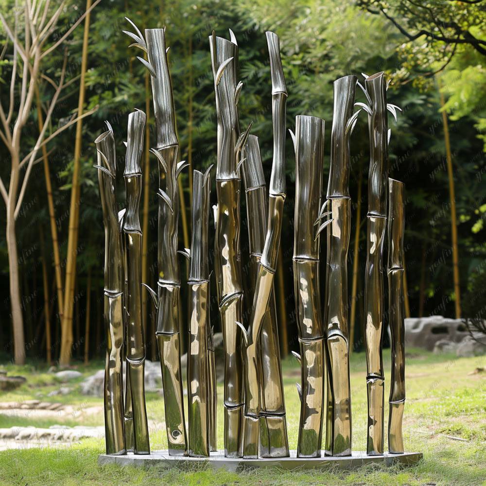 stainless steel bamboo sculpture (5)