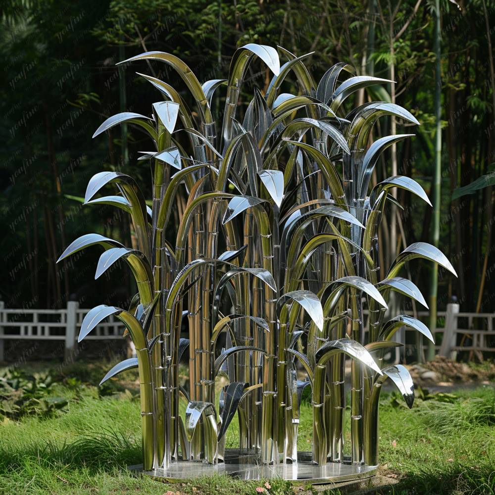 stainless steel bamboo sculpture (6)