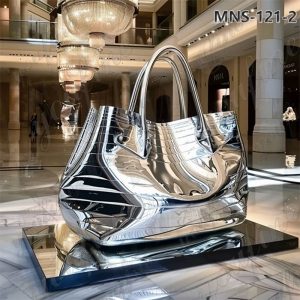 Stainless Steel Handbag Sculpture (3)