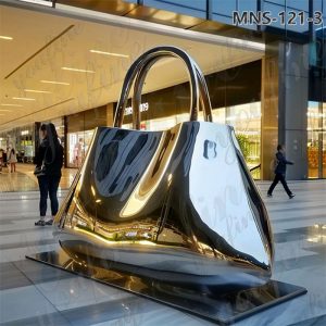 Stainless Steel Handbag Sculpture (4)