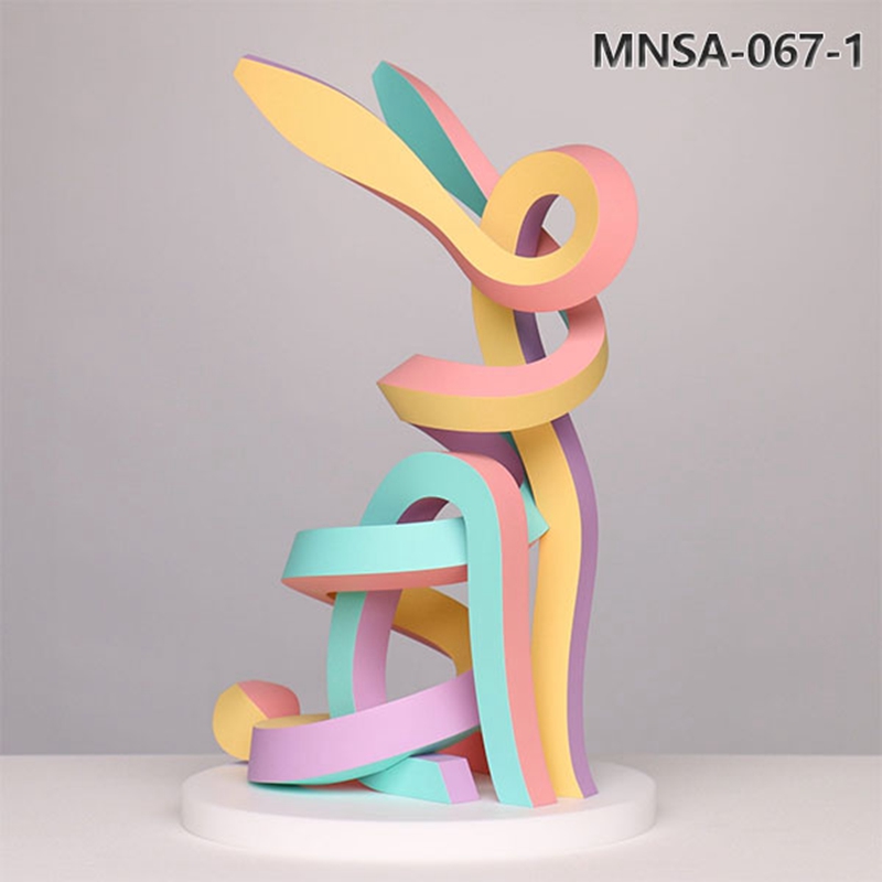 Modern Stainless Steel Abstract Animal Sculptures Decor MNSA–067