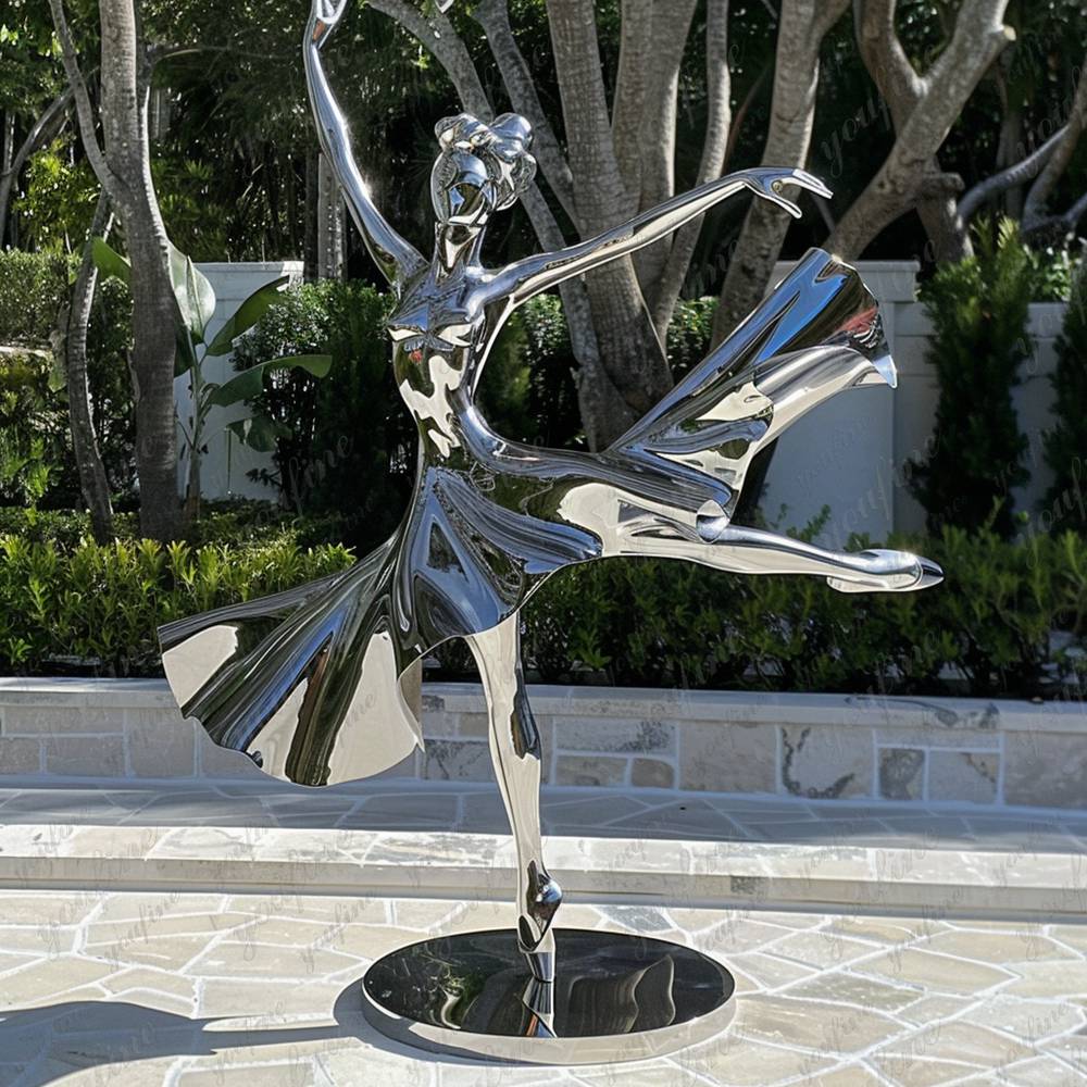 stainless steel dancing girl statue (3)