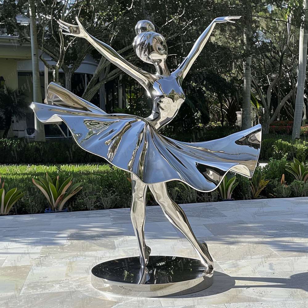 stainless steel dancing girl statue (4)