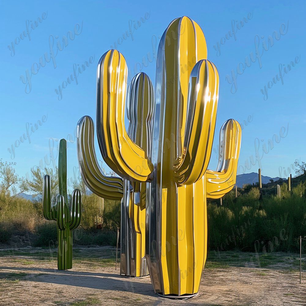 stainless steel giant saguaro cactus for sale (6)