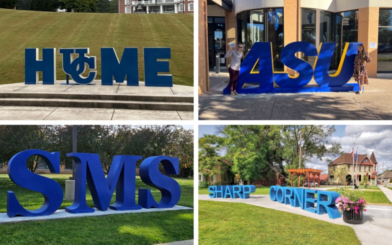 large letter sculpture for outside