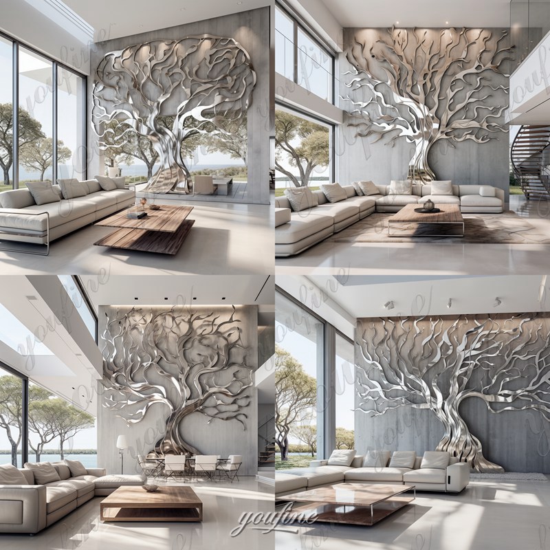 large metal tree wall sculpture (5)