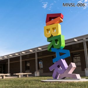 large outdoor letters sculpture (4)