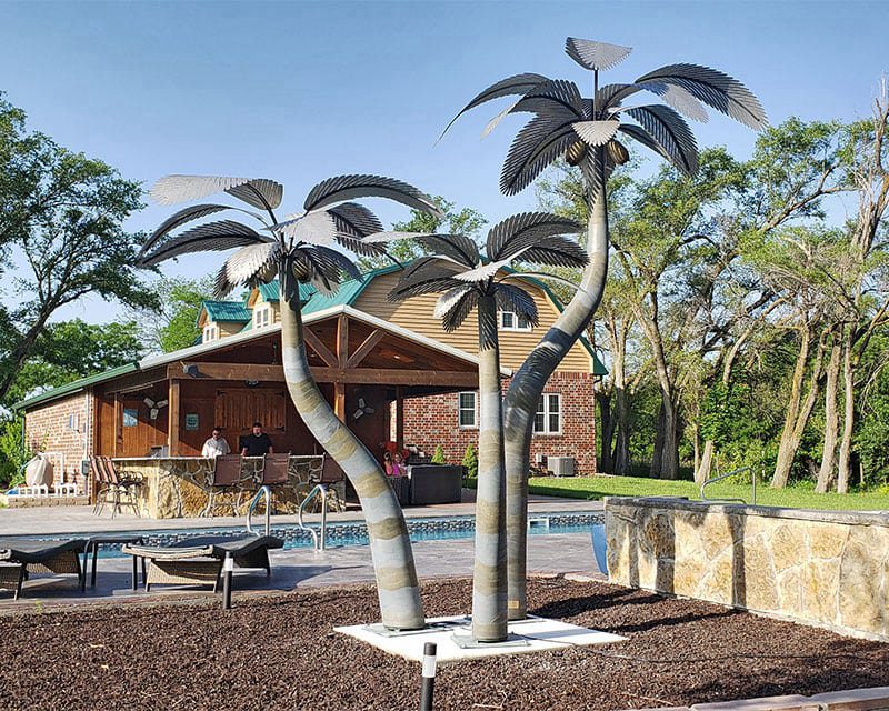 stainless steel palm tree sculpture for outdoor (12)