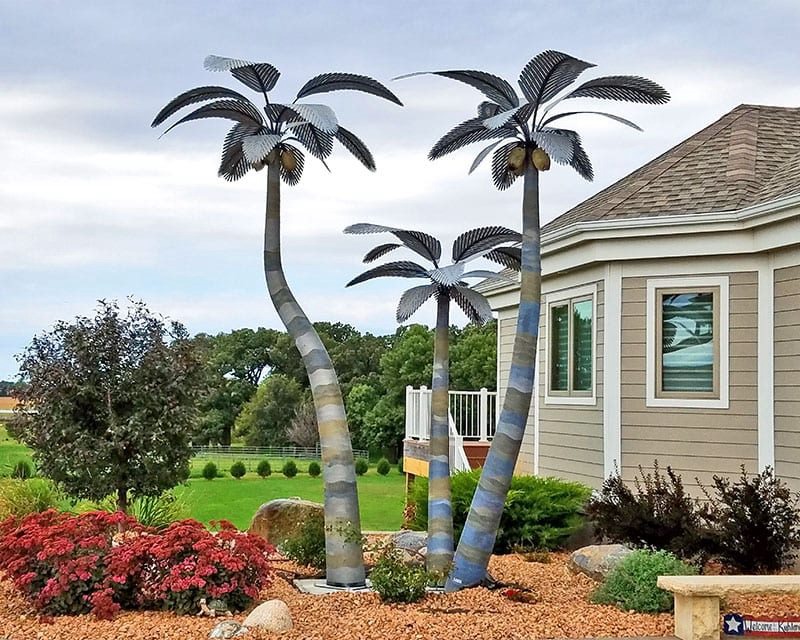 stainless steel palm tree sculpture for outdoor (5)