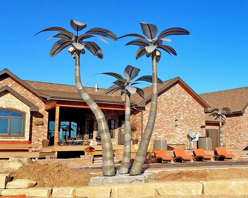 stainless steel palm tree sculpture for outdoor (6)