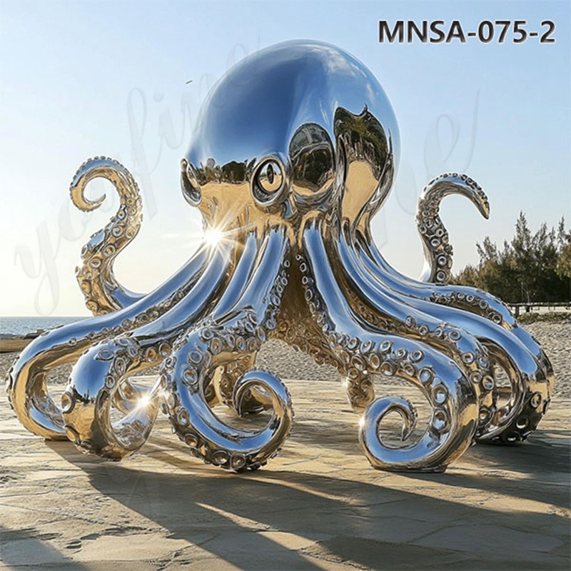 Stainless Steel Large Octopus Sculpture for Sale MNSA–075