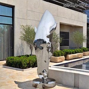 Stainless Steel Horse Head Sculpture (2)