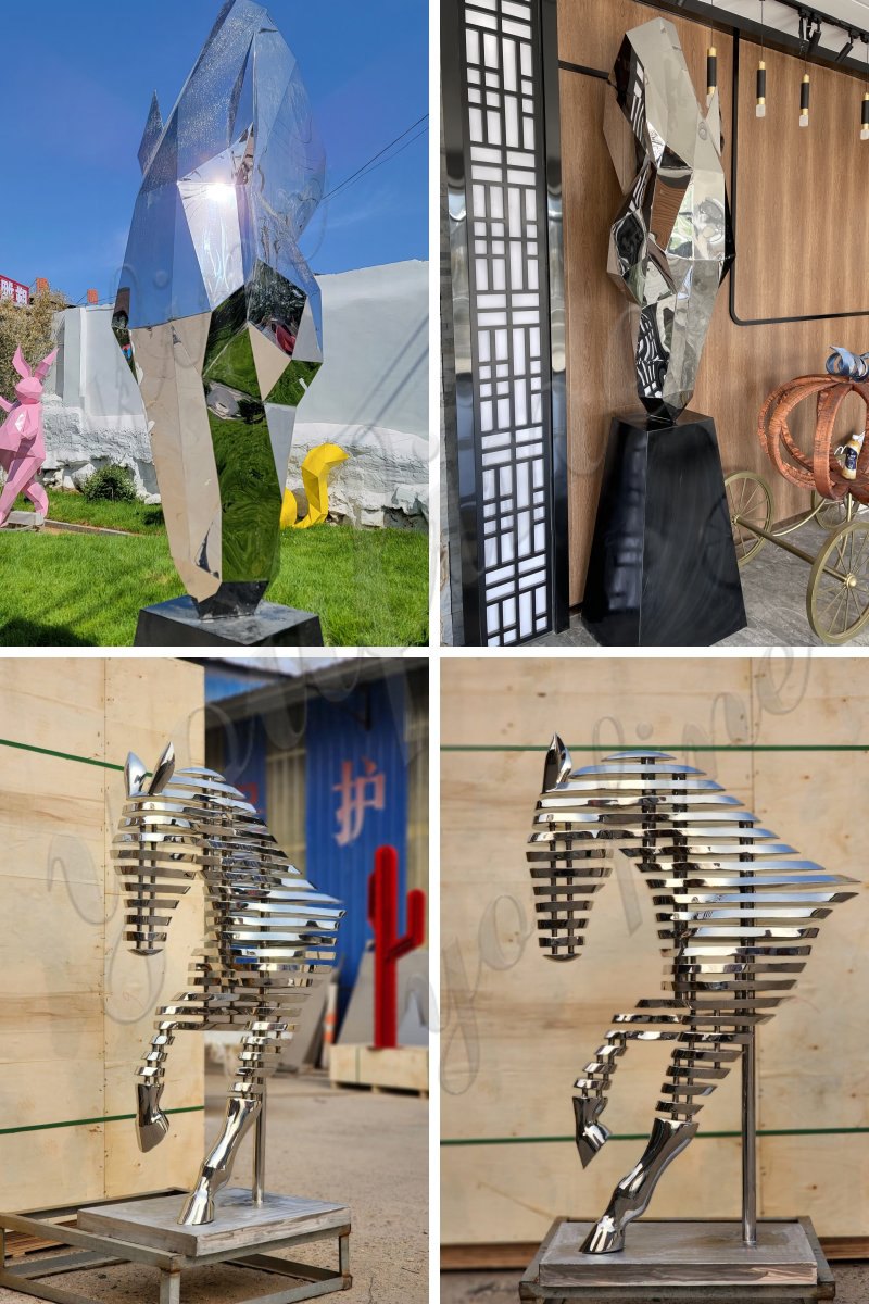 more horse head sculpture designs